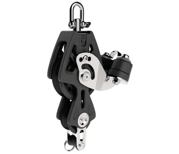 Polea Violin Simple con Arraigo y Mordaza Synchro Lewmar