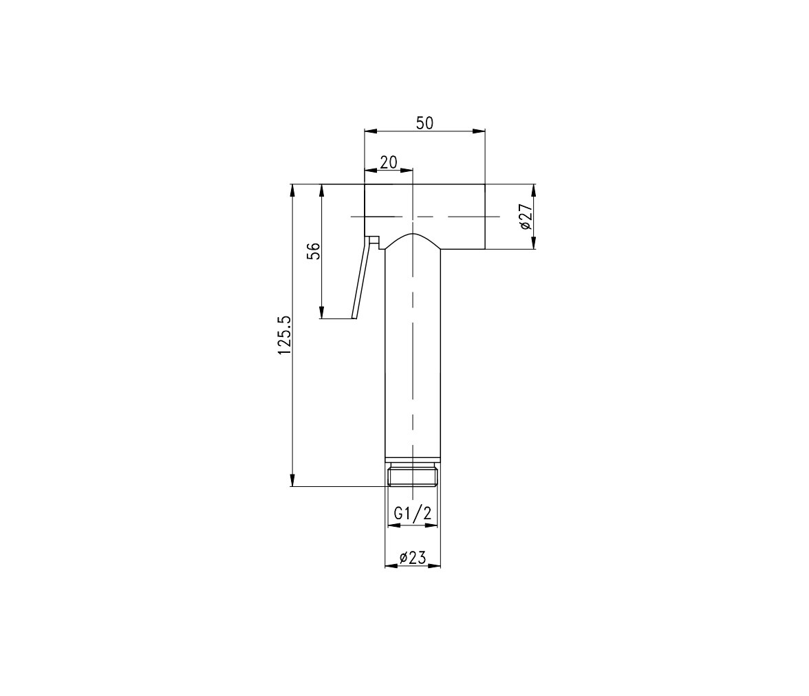 Tiger Inox Push Botton Shower