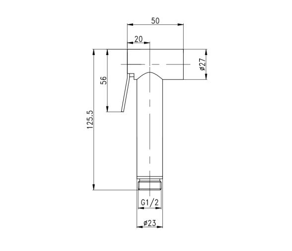 Pomo Ducha Inox Tiger
