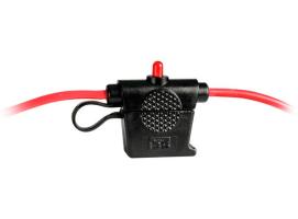 Watertight Blade Fuse Holder with LED Alarm