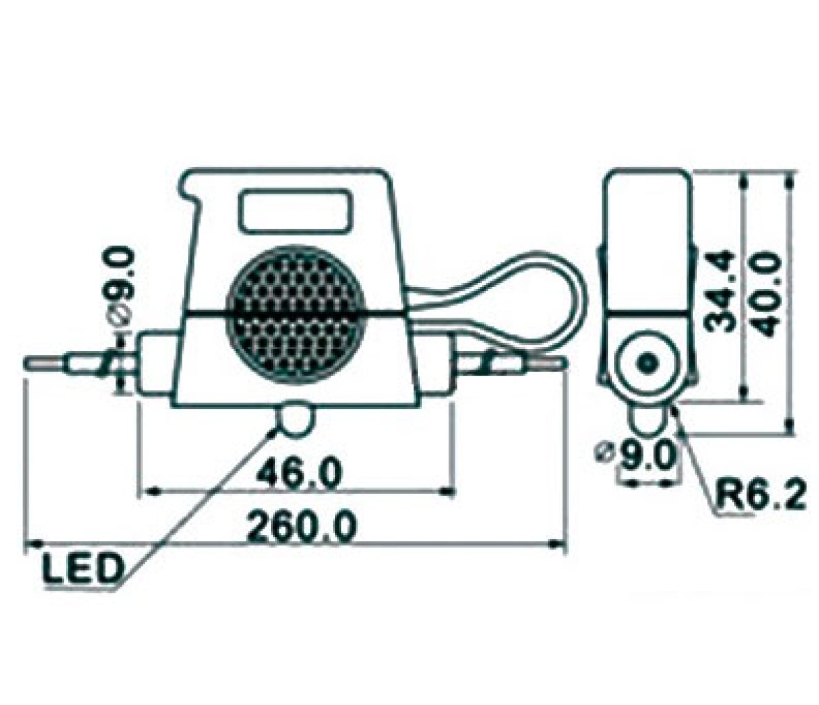 Porta-Fusible Estanco con Alarma Led