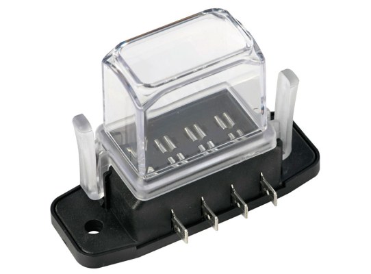 Porta fusibles de cuchilla estanco con tapa profunda