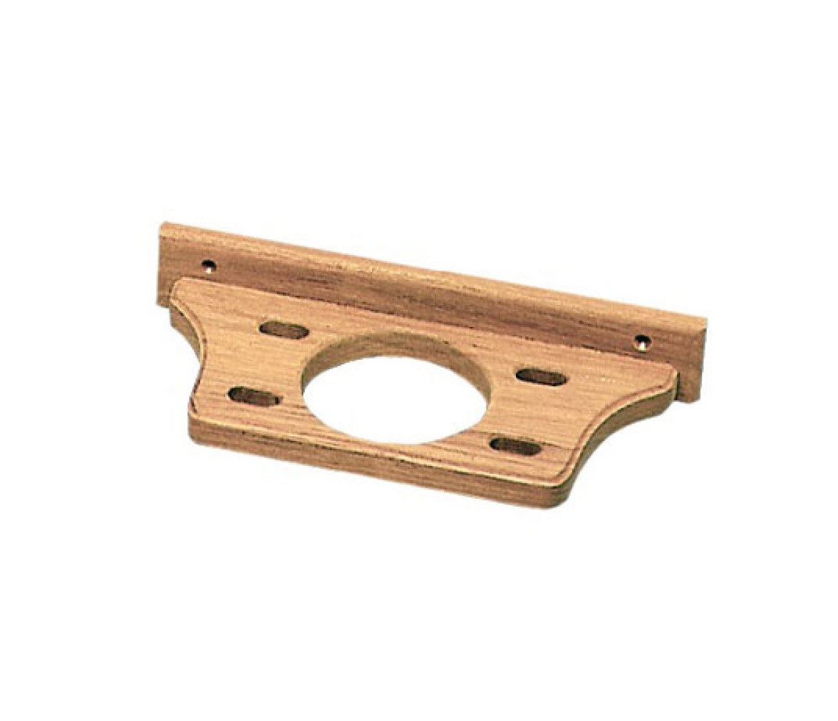 Porta Vaso + Soporte 4 Cepillos de Dientes Teca