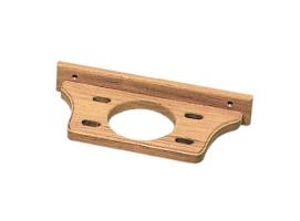 Porta Vaso + Soporte 4 Cepillos de Dientes Teca