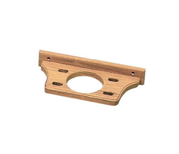 Porta Vaso + Soporte 4 Cepillos de Dientes Teca