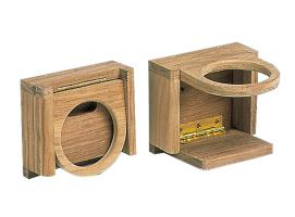 Porta vasos-botes plegable en teca