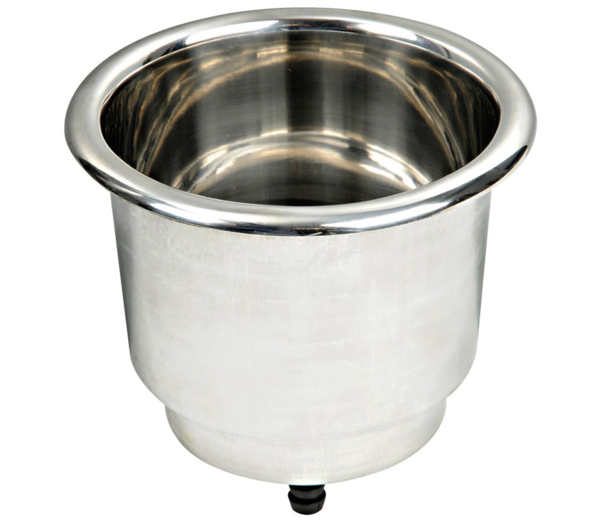 Portabebidas acero inox empotrable con Iluminación LED