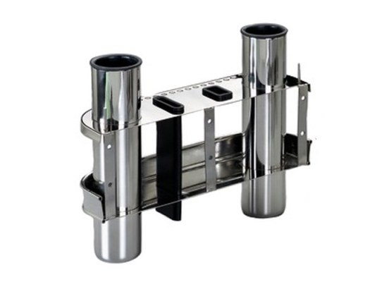 Fishing Rod Holder for 2 Rods with Plastic Bushes