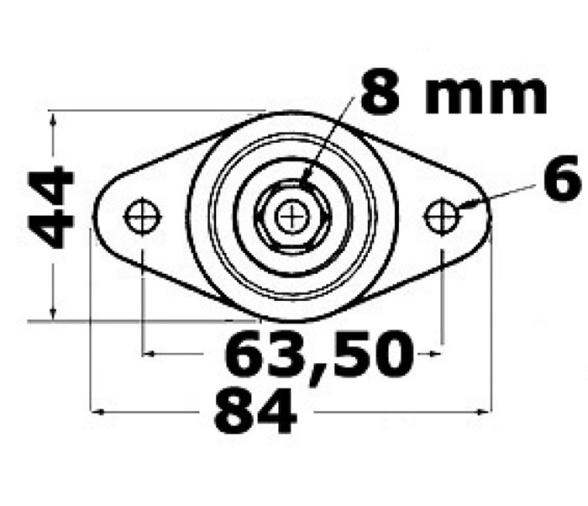 Poste de Bateria Maxi 83 x 44 mm
