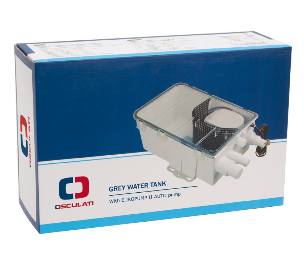 Pozo de recogida de aguas grises, con bomba automática SuperFlow