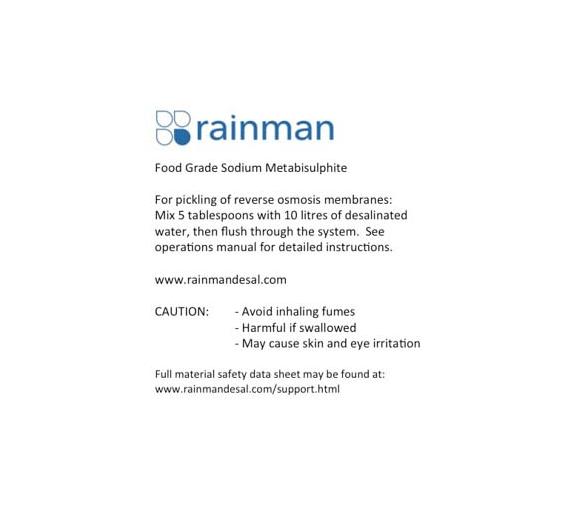 Producto Conservacion Potabilizadora -Metabisulfito Sodico