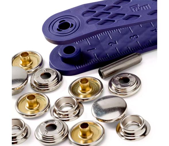 Prym Botones de Presión ‘Yate & Caravana’ Atornillables 15 mm + Herramienta
