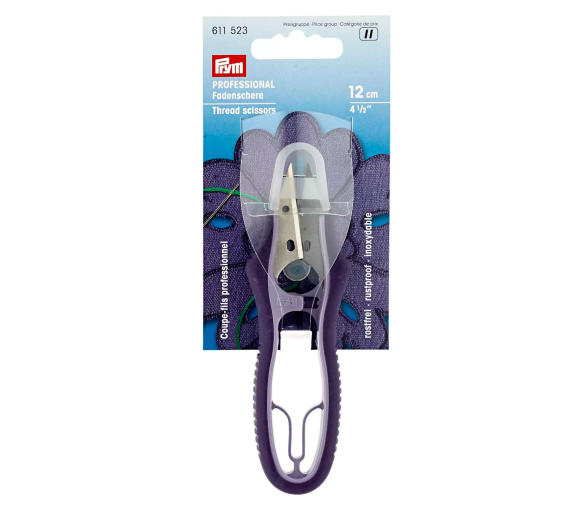 Prym Corta-hilos Professional con Mango Suave y Tope Protector