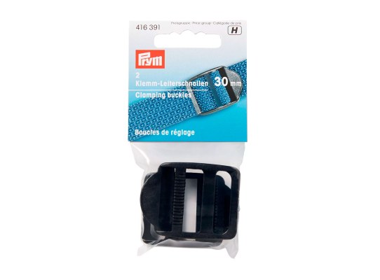 Prym Hebillas de Sujeción Negro 30 mm