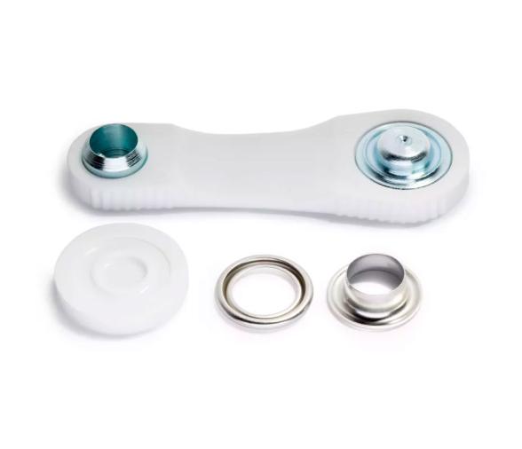 Prym Ojetes con Arandelas Plateadas 11 mm + Herramienta