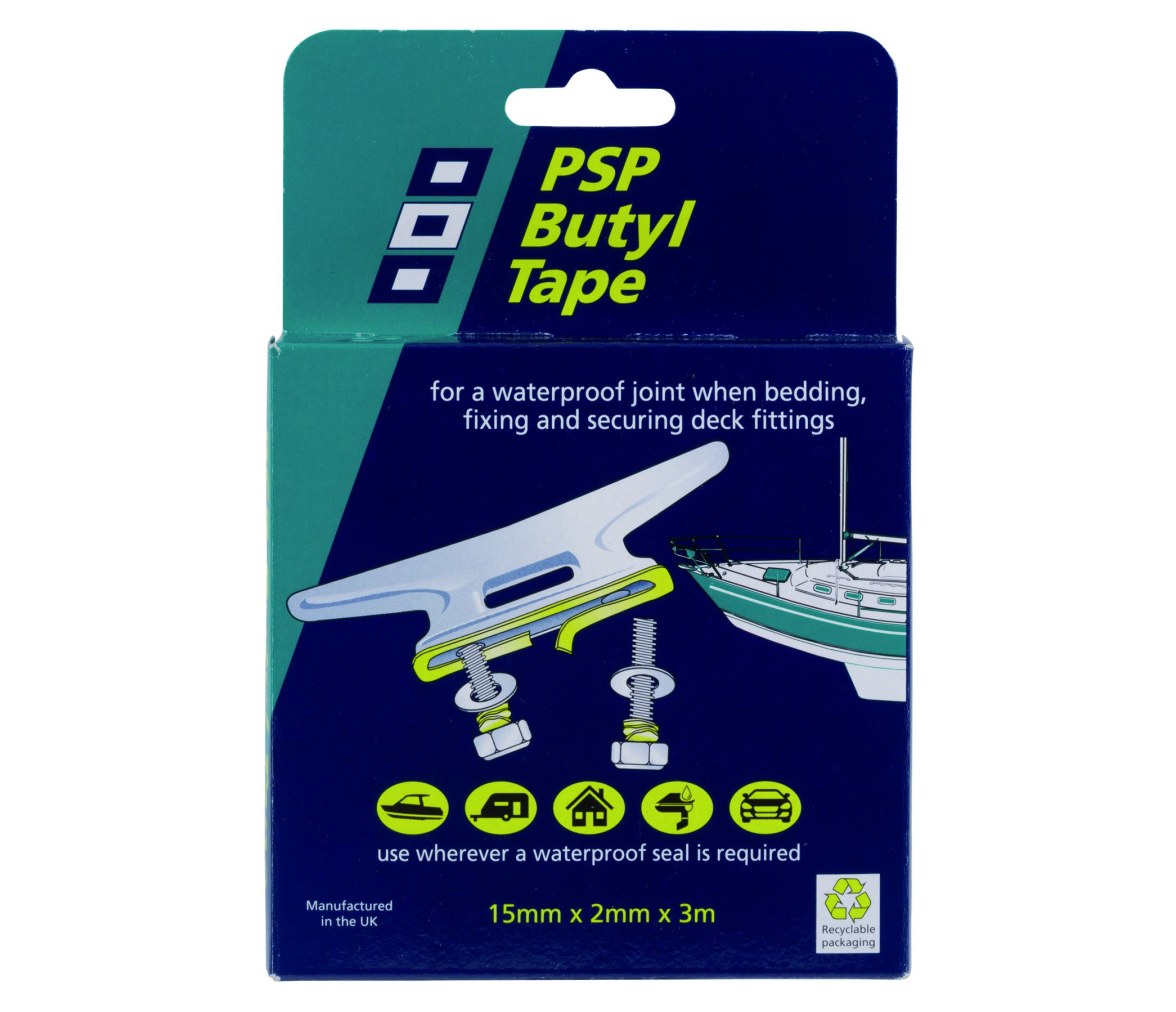 PSP Cinta selladora de butilo 15 x 2 mm, 3 m