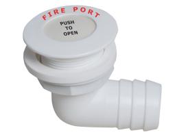 Aro antiincendios con adaptador manguera acodado