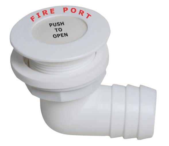 Aro antiincendios con adaptador manguera acodado