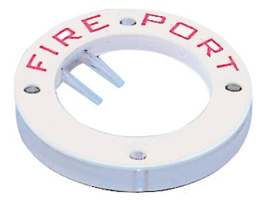 White plastic Fire Ports