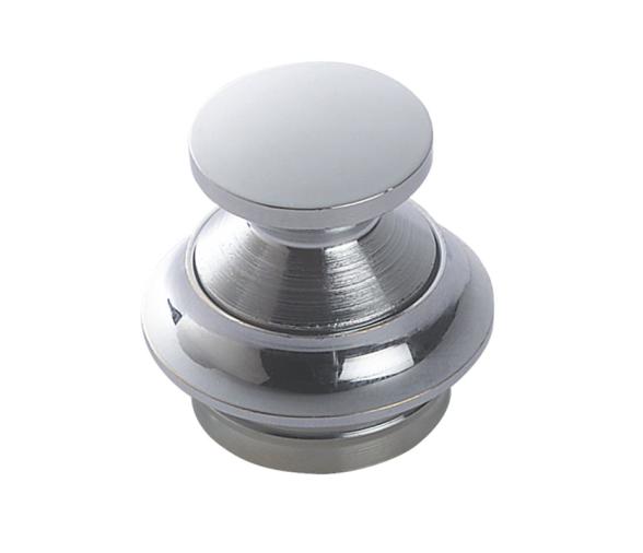 Pulsador de Laton Cromado Circular