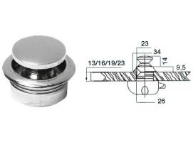 Pulsador de Laton Cromado