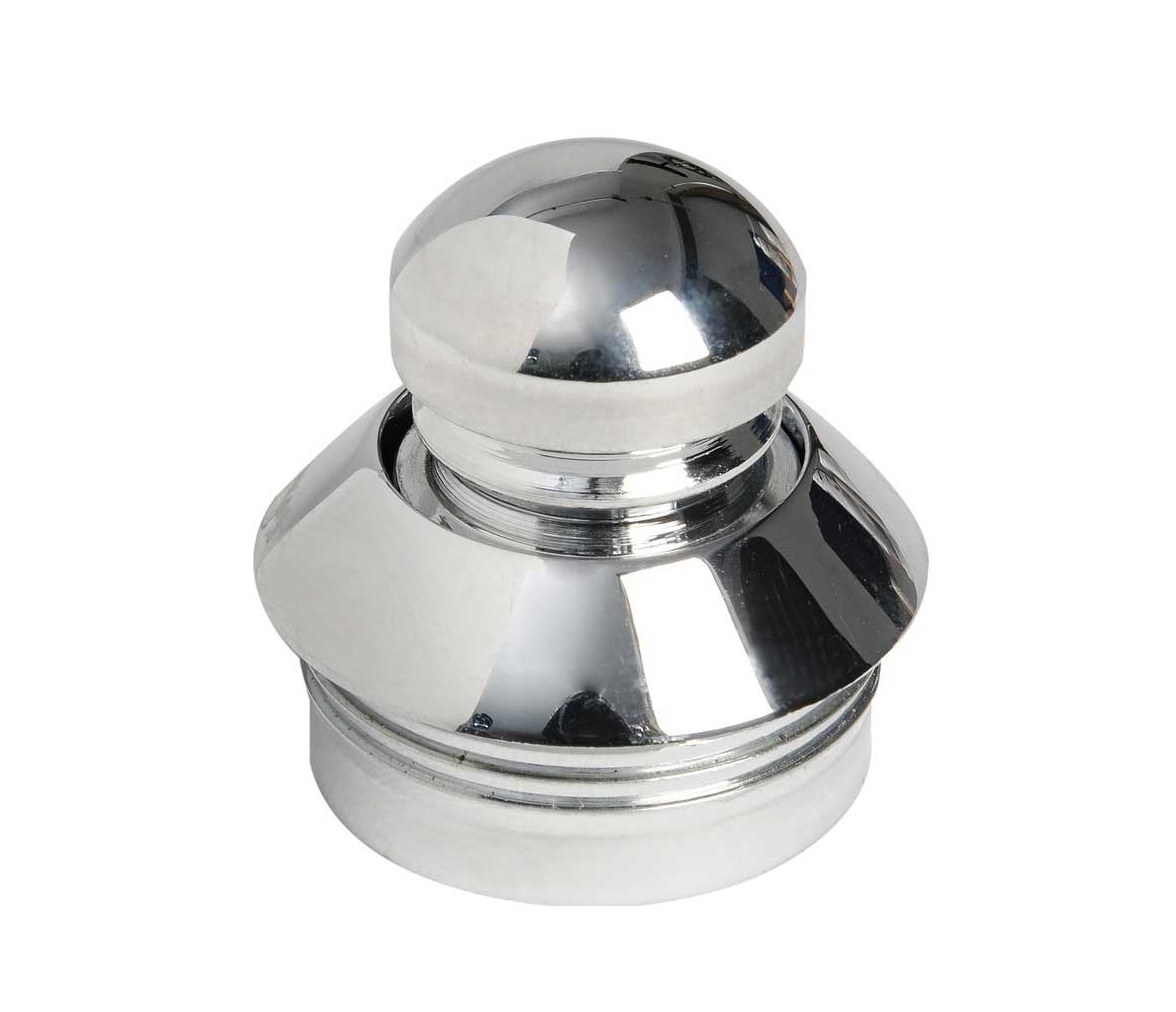 Oval Chromed Brass Knob