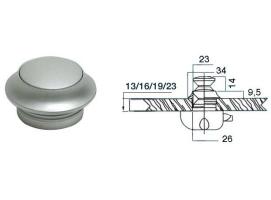Pulsador de Laton Cromado Perla