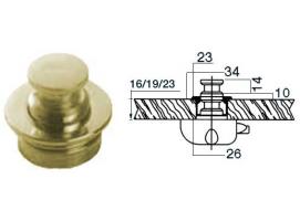 Pulsador de Laton Pulido Cilindrico Pintado