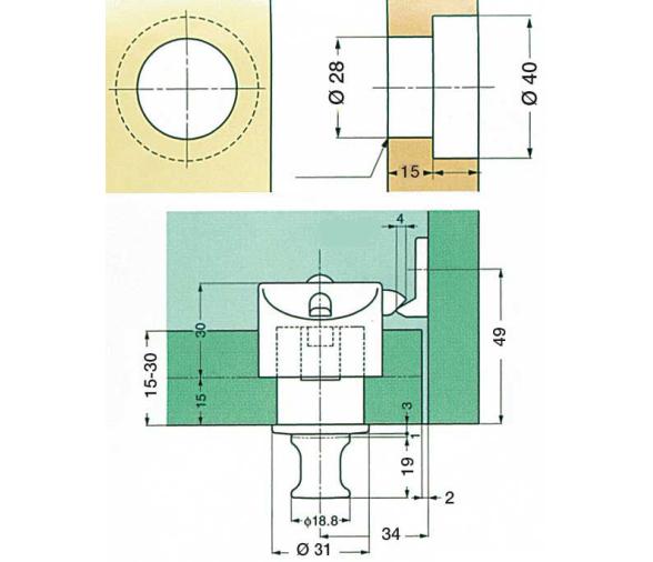 Pulsador Sugatsune Pkl-08