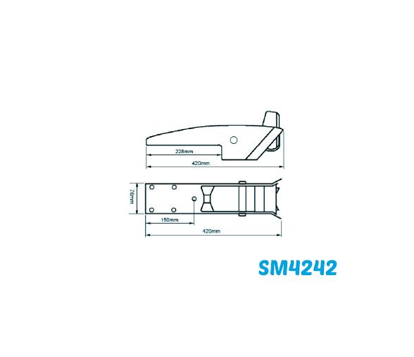 Puntera de Proa Acero Inoxidable 316 Alta Calidad