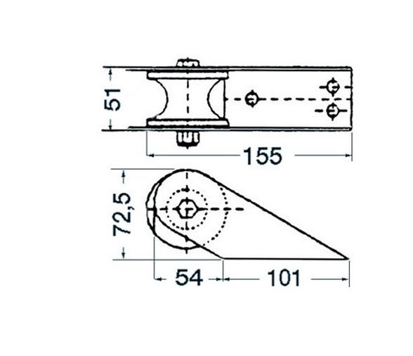 Puntera de Proa Inox