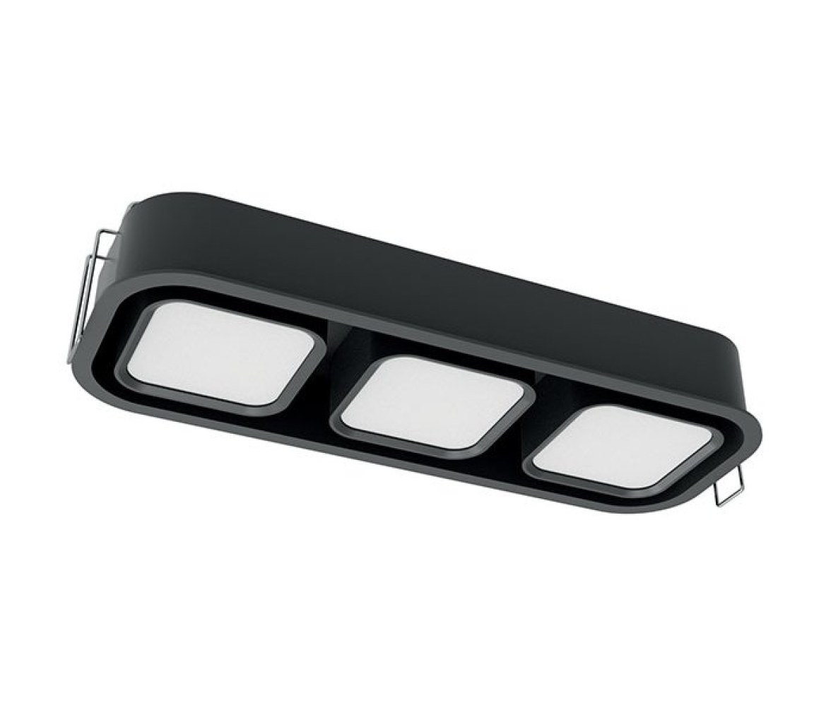 Quick Foco LED GEA MINI F LP3 4,5W 9-32Vdc Alu negro satinado Blanco cálido