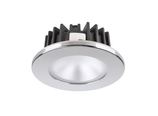 Quick Downlight LED KAI XP HP 6W 10-30Vdc Inox pulido Blanco cálido IP66