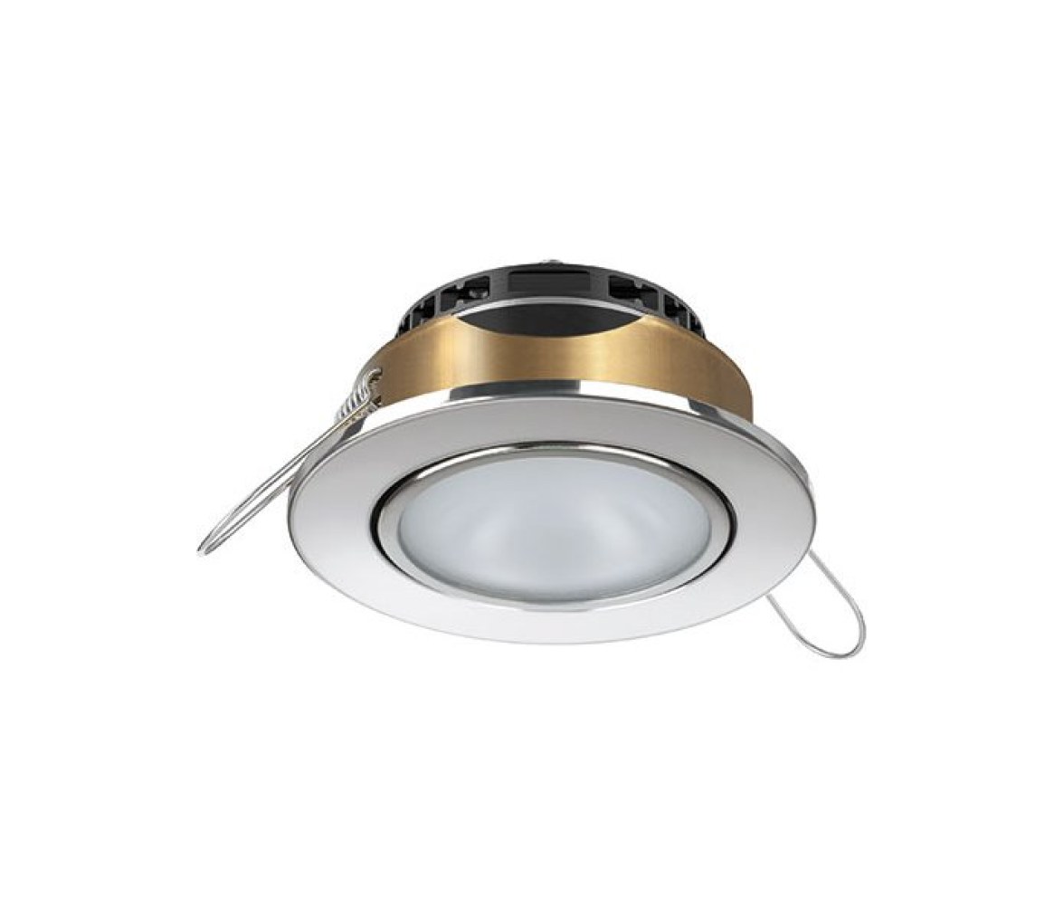 Quick Foco LED orientable NIKITA 4W 9-32Vdc Blanco brillante Luz cálida