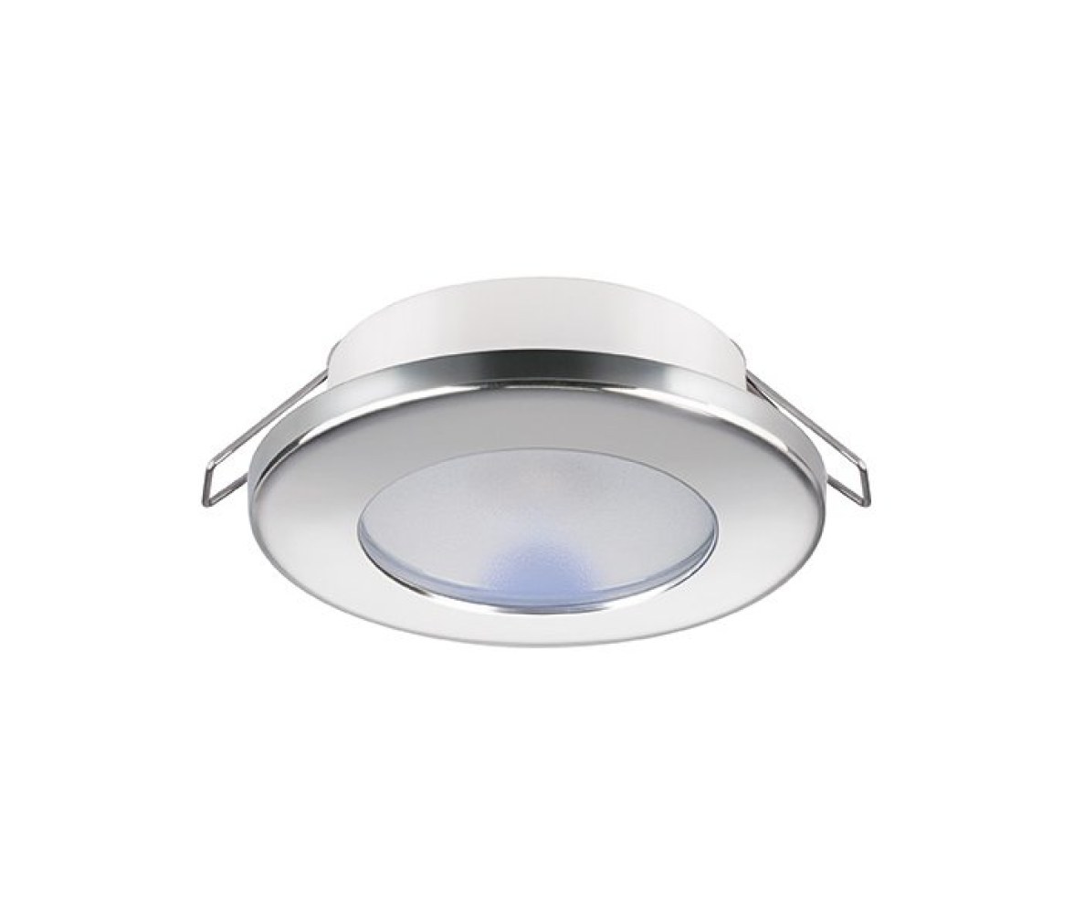 Quick Foco LED redondo TED CT 2W 9-32Vdc inox pulido blanco cálido IP40
