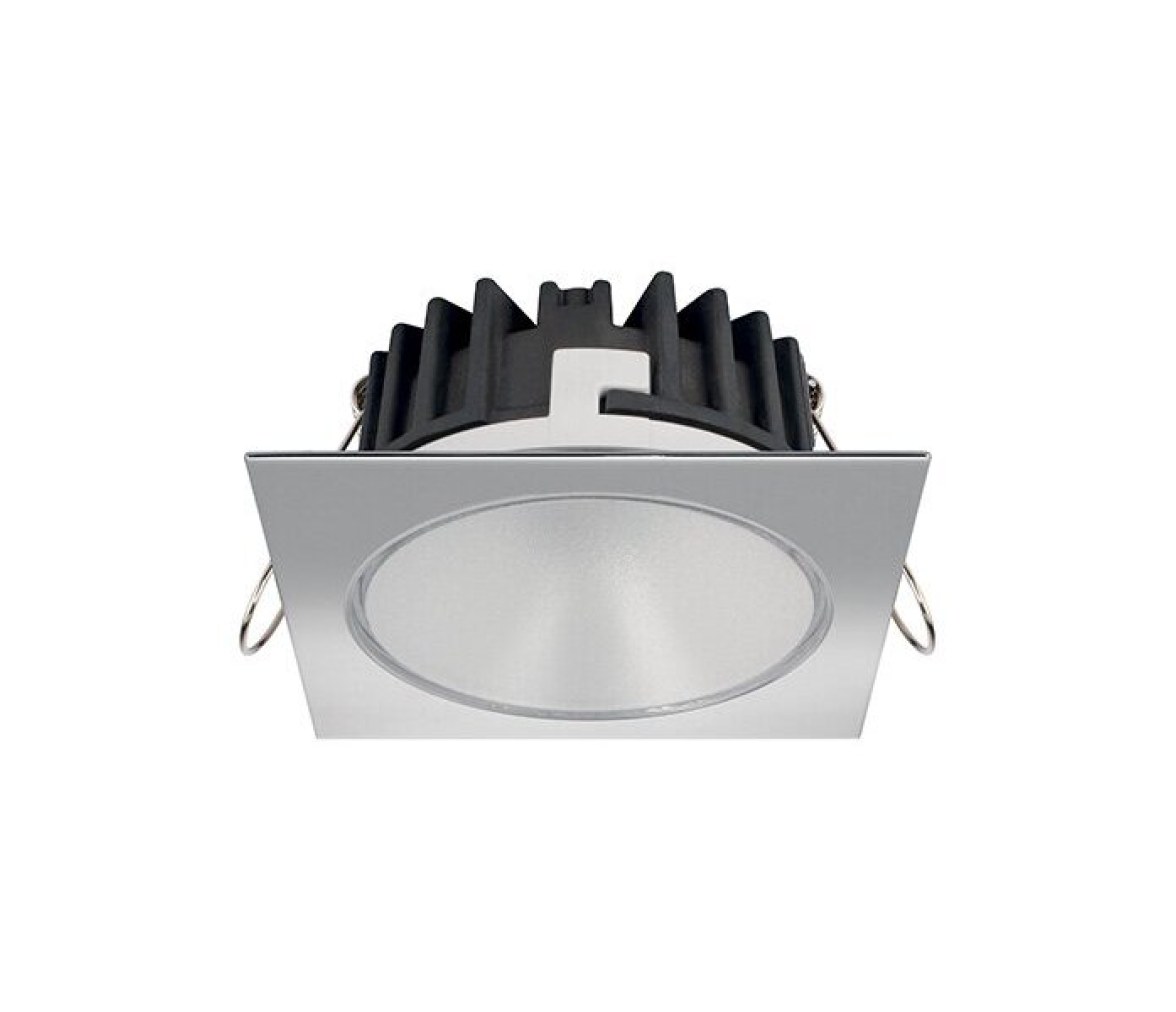 Quick Foco LED cuadrado BLAKE XP FP SD 6W 9-32V inox blanco cálido IP65