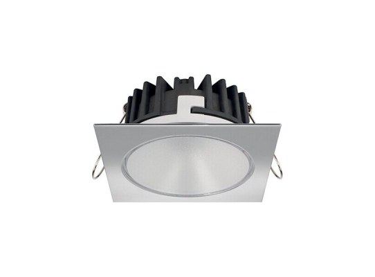 Quick Foco LED cuadrado BLAKE XP FP SD 6W 9-32V inox blanco cálido IP65