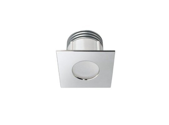Quick Foco LED cuadrado ERICA 1 2W 9-32V inox blanco natural 45° IP65