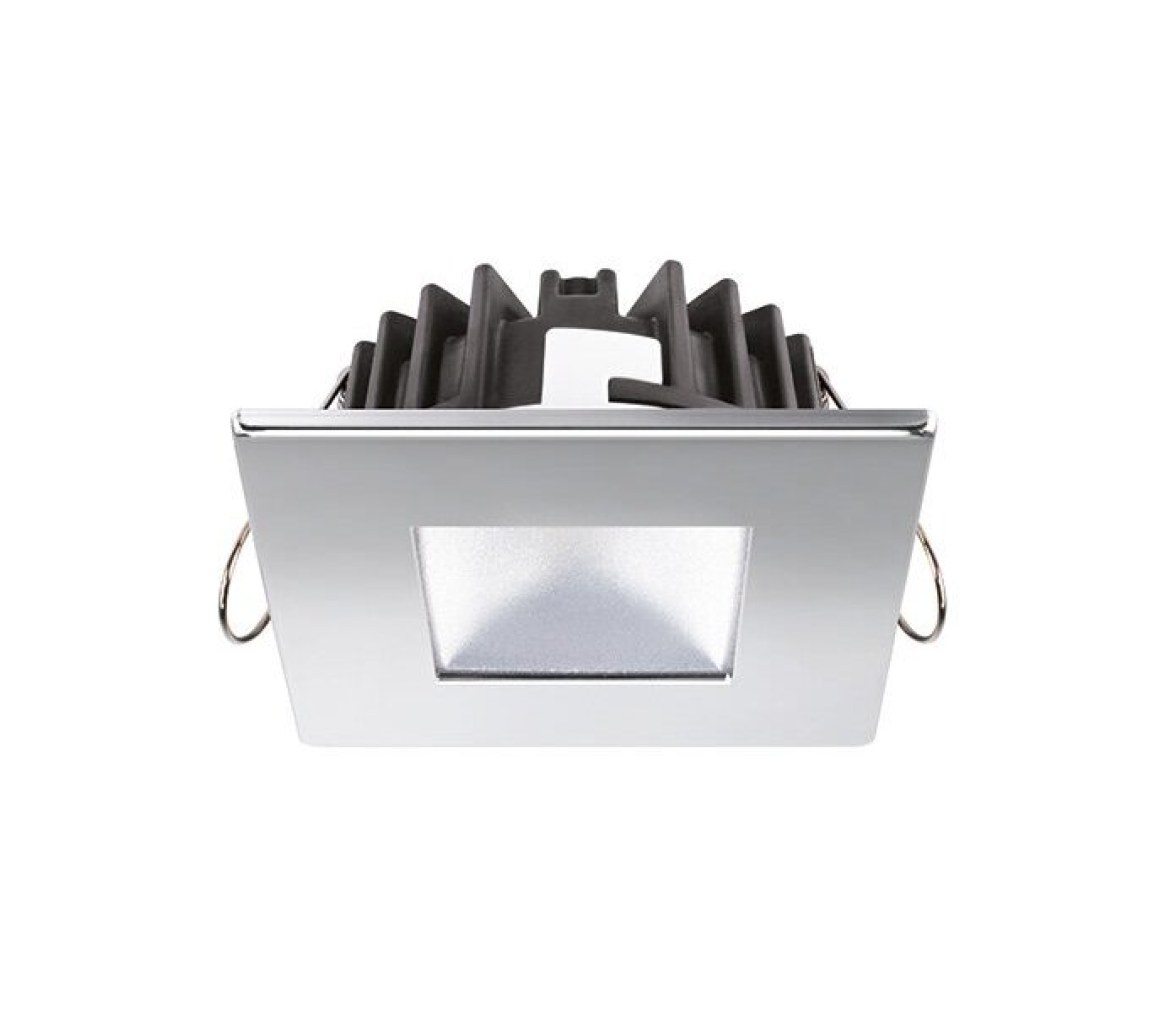 Quick Foco LED cuadrado MARINA XP LP 4W 9-32V inox blanco cálido 80° IP66