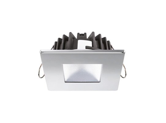 Quick Foco LED cuadrado MARINA XP LP 4W 9-32V inox blanco cálido 80° IP66