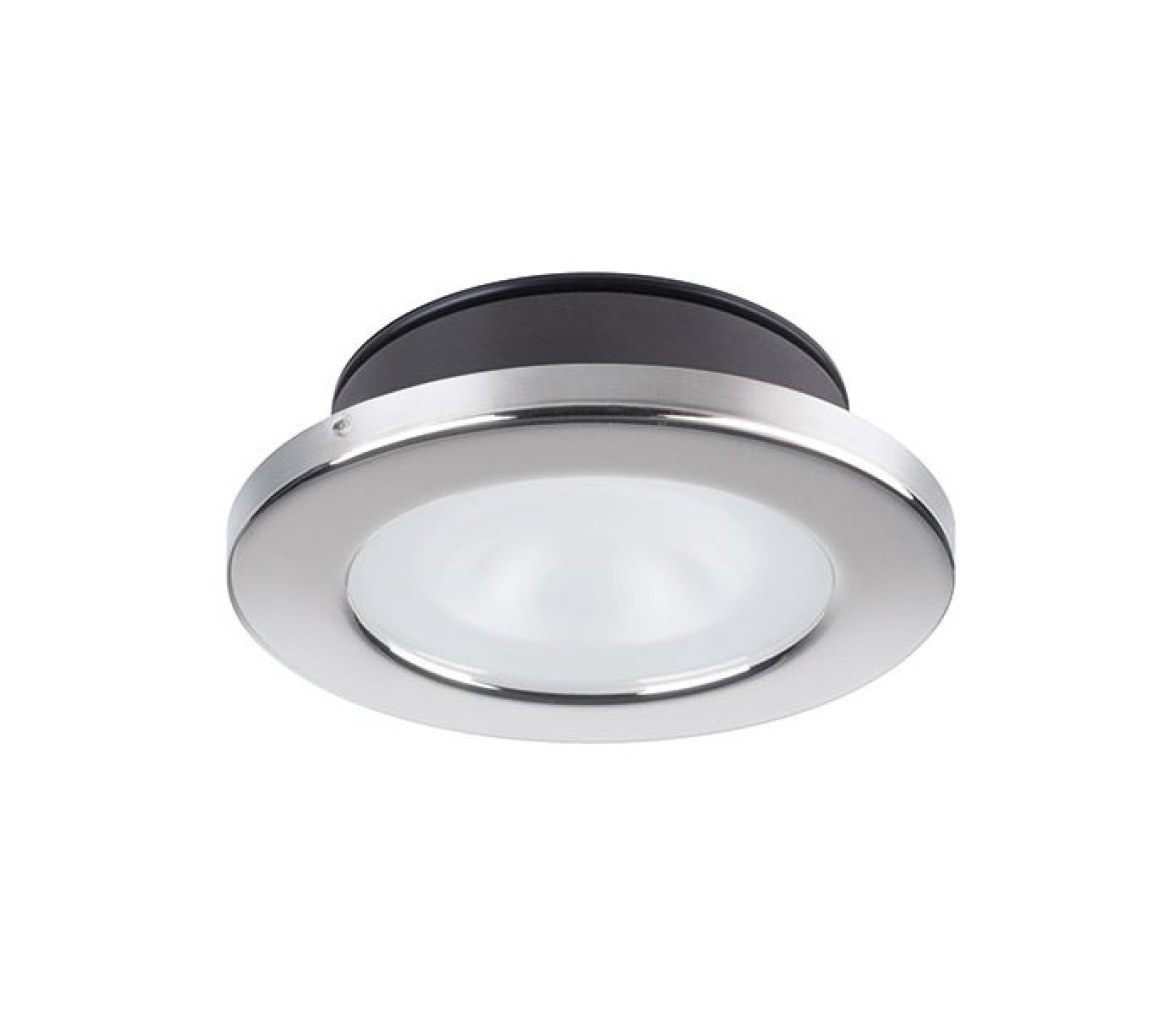Quick Foco LED redondo CHIARA 4W 9-32Vcc inox blanco cálido 35° IP66