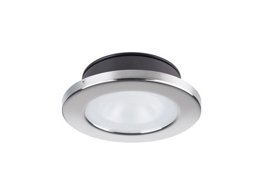 Quick Foco LED redondo CHIARA 4W 9-32Vcc inox blanco cálido 35° IP66