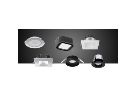 Quick Foco LED redondo KAI XP LP 4W 10-30V negro luz blanca/azul IP66