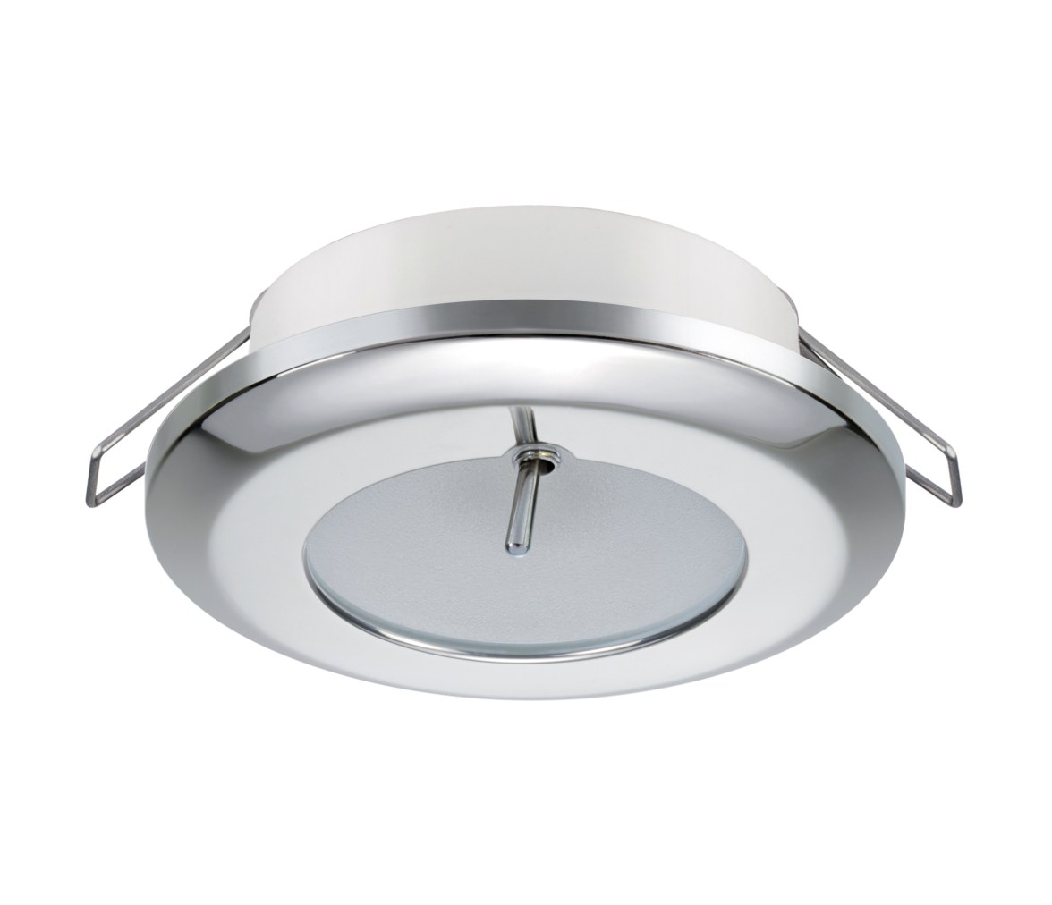 Quick Foco LED redondo SELENE 2W 9-32V inox blanco cálido IP40 c/interruptor
