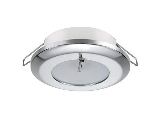Quick Foco LED redondo SELENE 2W 9-32V inox blanco cálido IP40 c/interruptor