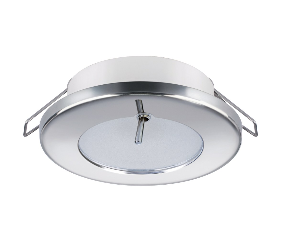Quick Foco LED redondo TED CS 2W 10-30V inox blanco cálido IP40 c/interruptor