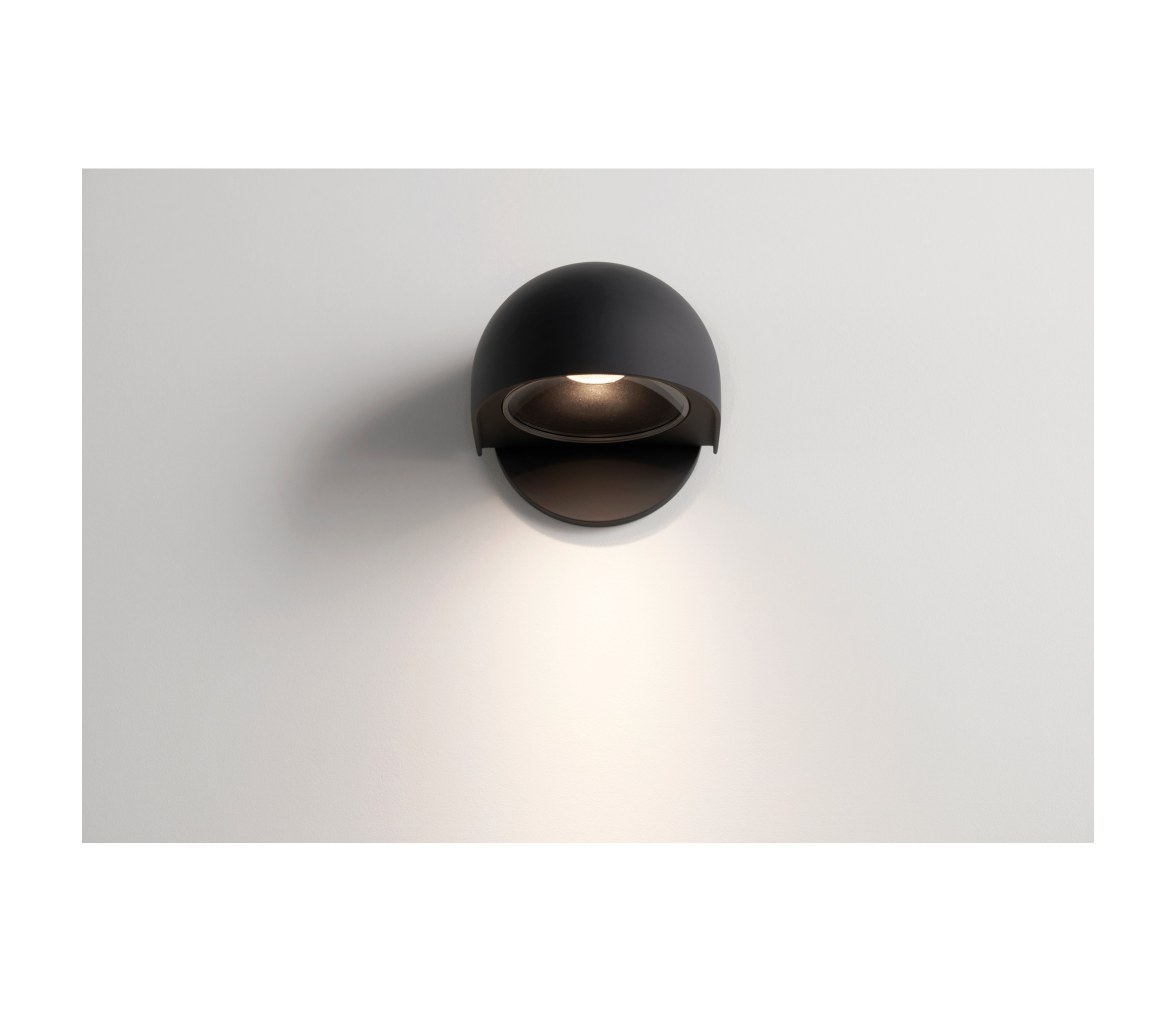 Quick Foco PLANETA 1030V 6W 30° negro, luz cálida, IP65