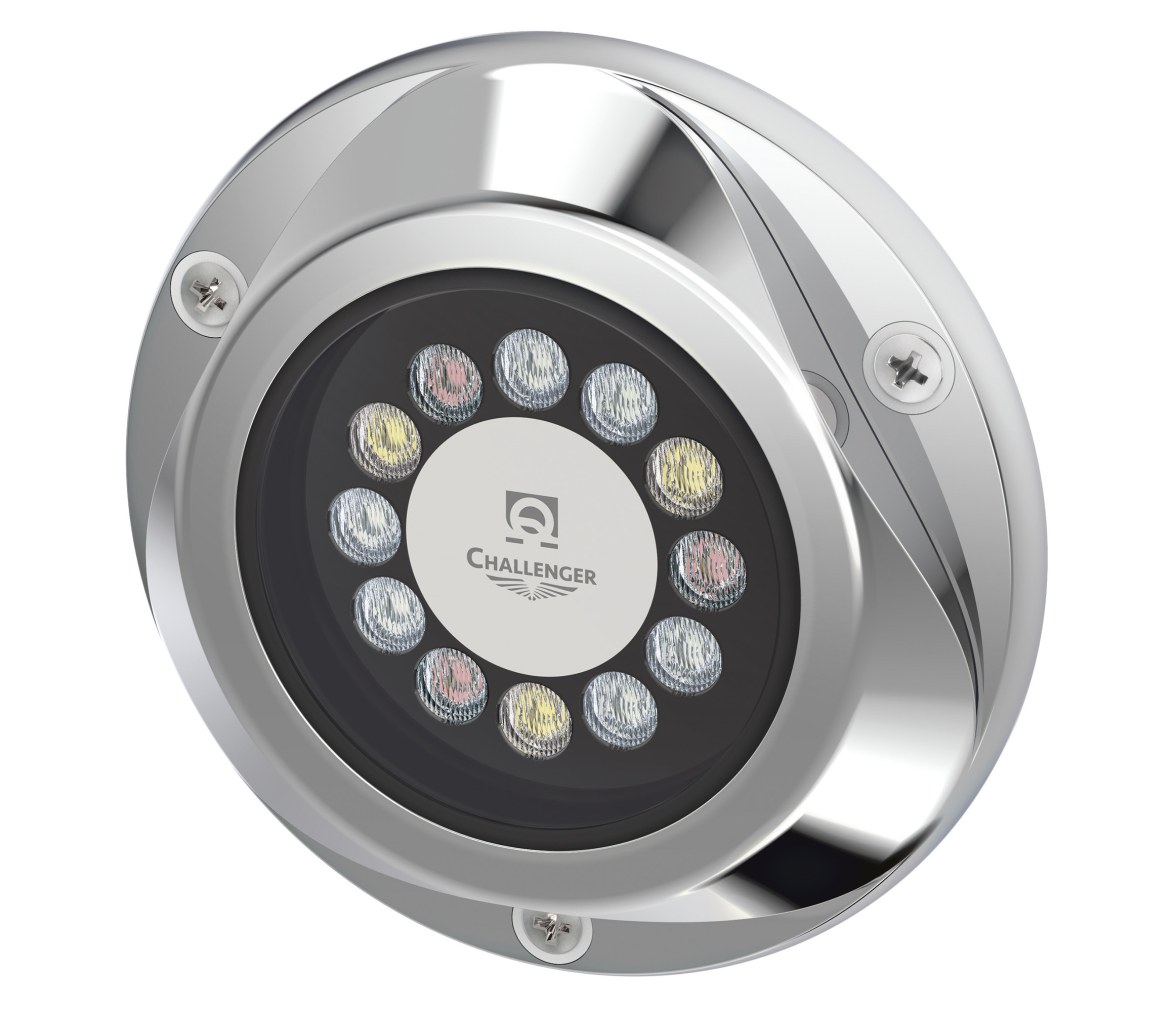 Quick Foco subacuático 45W 10/30V RGBW DELTA superficie sin driver QCC