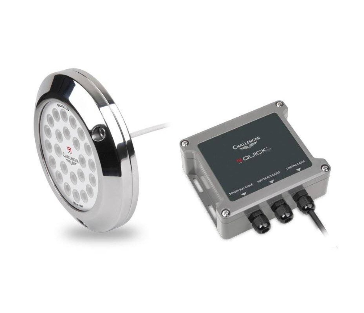 Quick Foco subacuático superficie 15W 10/30V azul