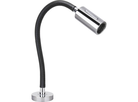Quick Luz de lectura LED orientable AUDREY 10-30V carcasa cuero negro